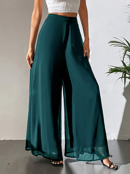 Tuvenyx | Pantalón de Pierna Ancha con Cintura Elástica y Caída Fluida