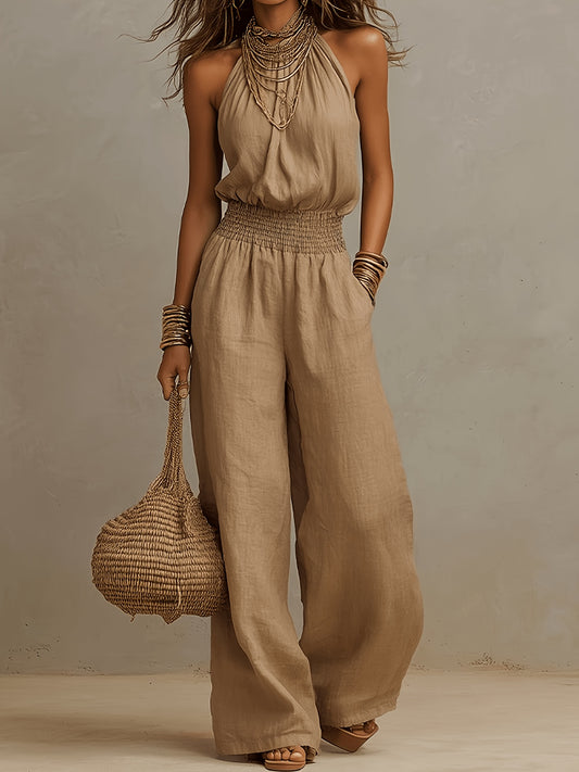 Lioraen | Mono Elegante con Espalda Descubierta y Corte Relajado