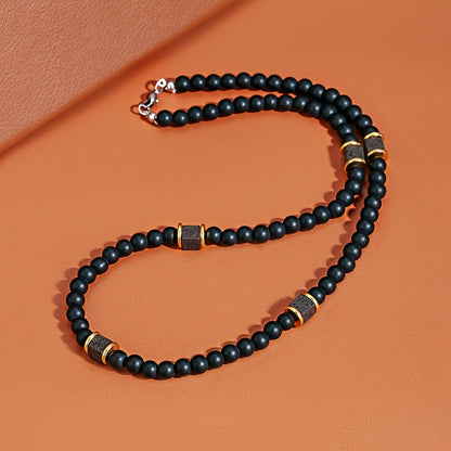 Vaxent™ Collar de Cuentas para Hombre con Estilo Minimalista y Moderno