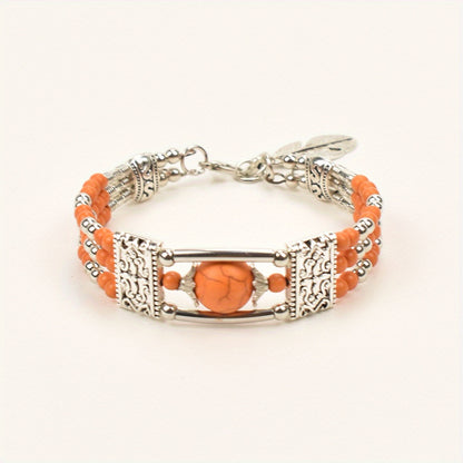 Jessae™ Pulsera de Piedras Naturales con Estilo Artesanal y Energía Natural