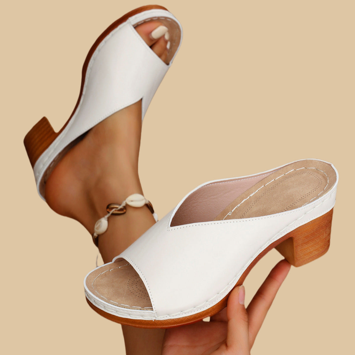 Javora™ Sandalias Ortopédicas de Tacón Alto Chunky