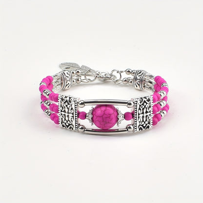 Jessae™ Pulsera de Piedras Naturales con Estilo Artesanal y Energía Natural