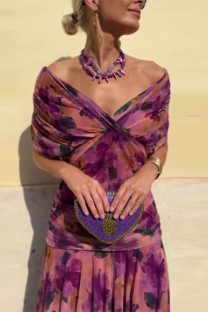 Novarente™ Vestido Maxi Elegante con Escote en V para Ocasiones Especiales