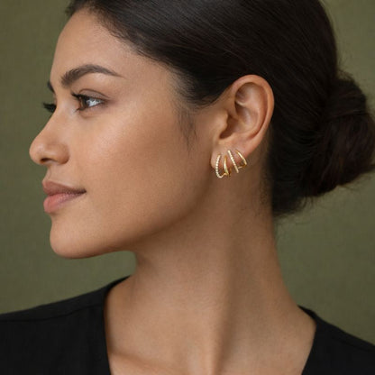 Brielle™ Dúo 2x1 de Pendientes Tipo Garra para Mujer