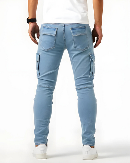Calviero™ Pantalón Cargo Marino Ajuste Dinámico