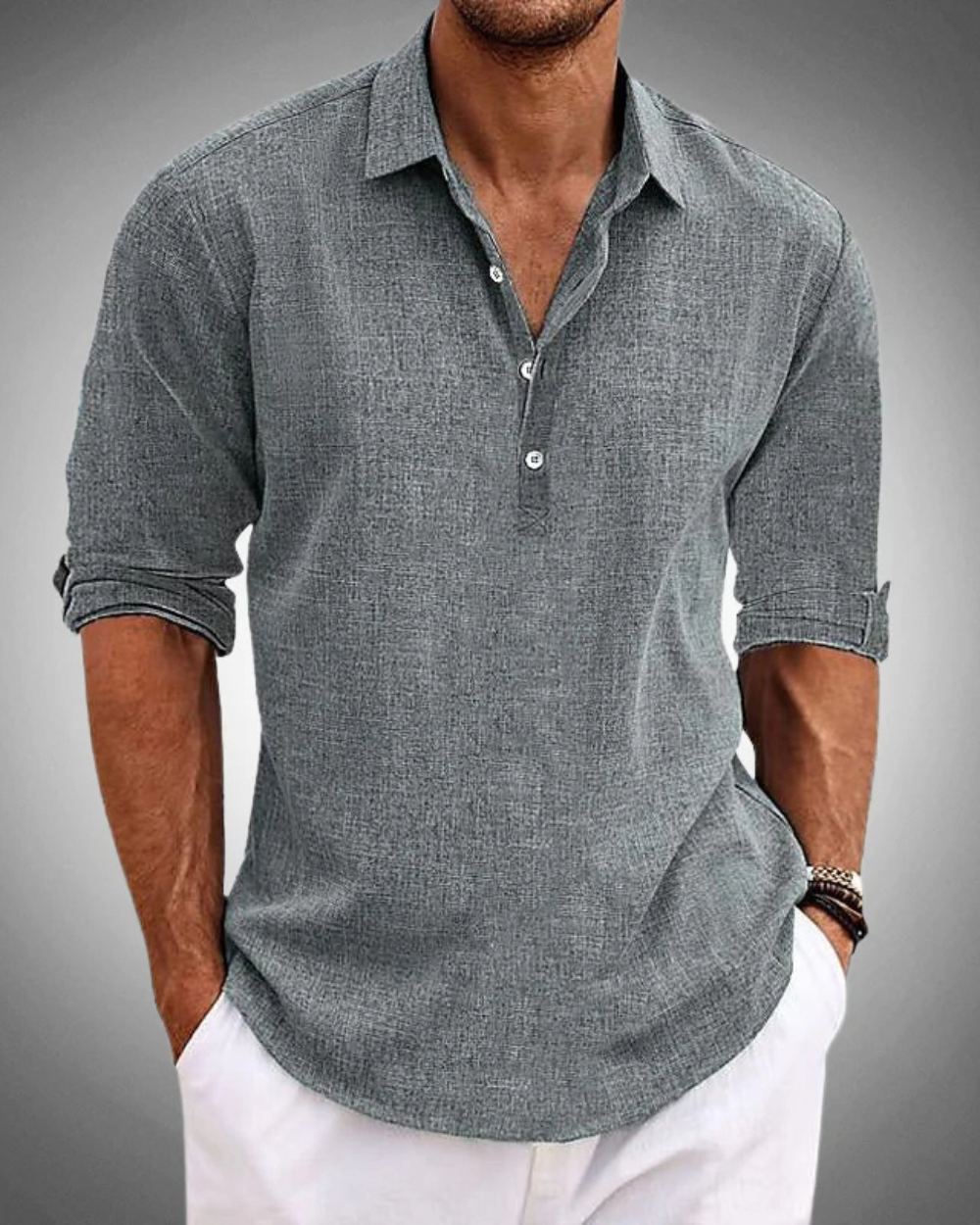 Mirelzo™ Camisa Clásica de Algodón Premium Elegante