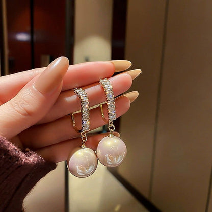 Joreline™ Pendientes Crystal Pearl