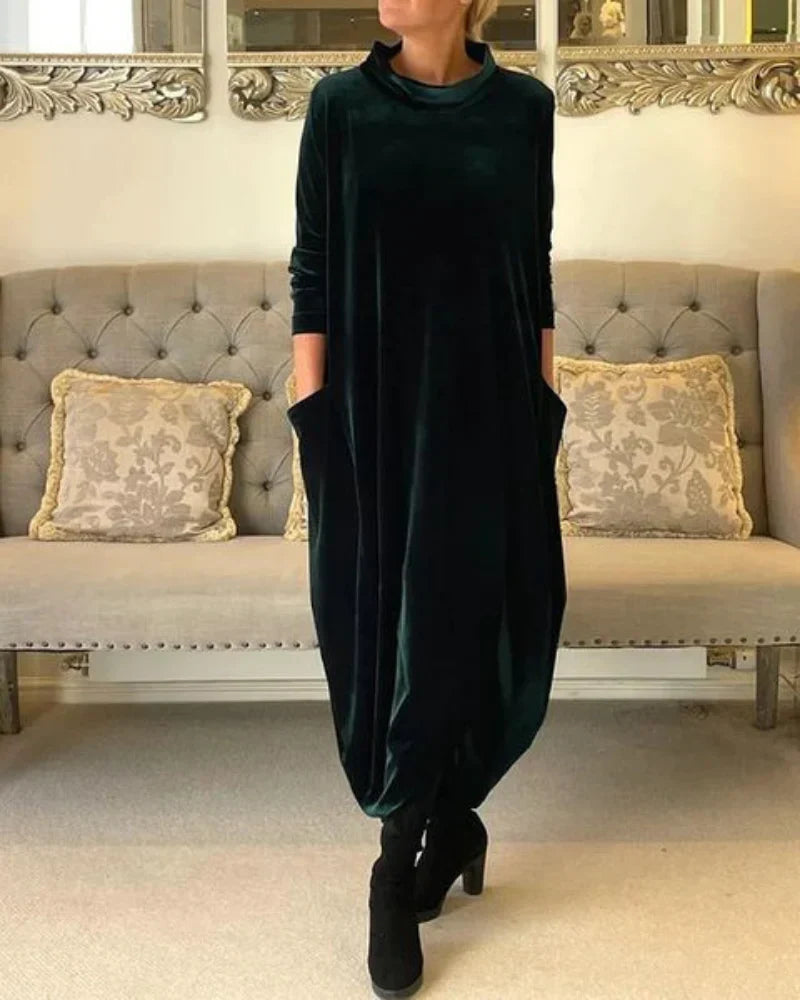 Lunarae™ Vestido Femenino Clásico de Caída Fluida