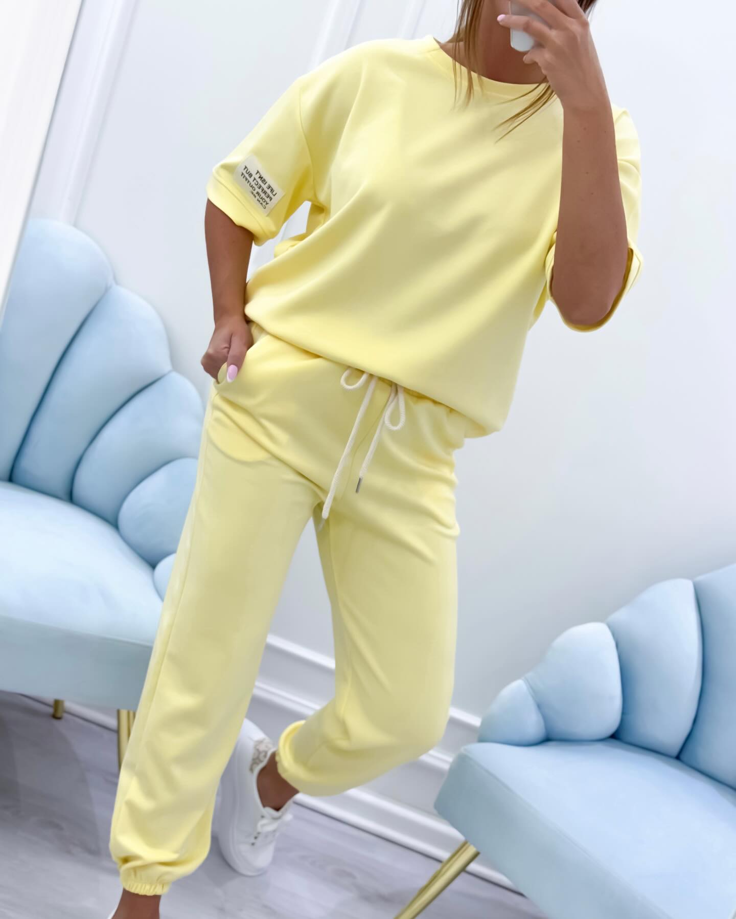 Ismera™ Conjunto Top Liso Ajuste Cómodo