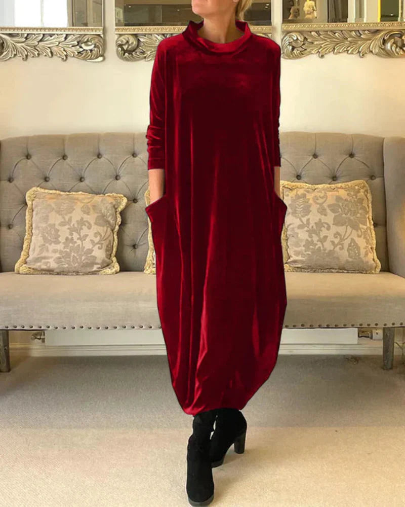 Lunarae™ Vestido Femenino Clásico de Caída Fluida