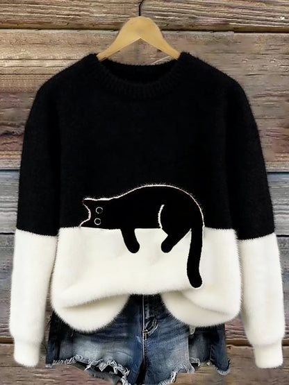 Caelania™ Sudadera Gato Minimalista