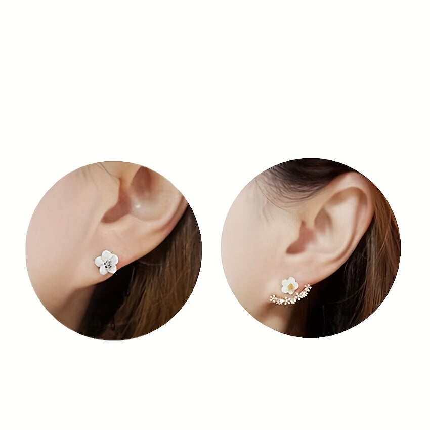 Faye™ Aretes Elegantes de Flor con Estilo Coreano