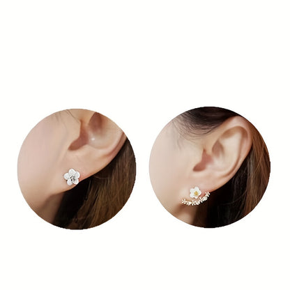 Faye™ Aretes Elegantes de Flor con Estilo Coreano