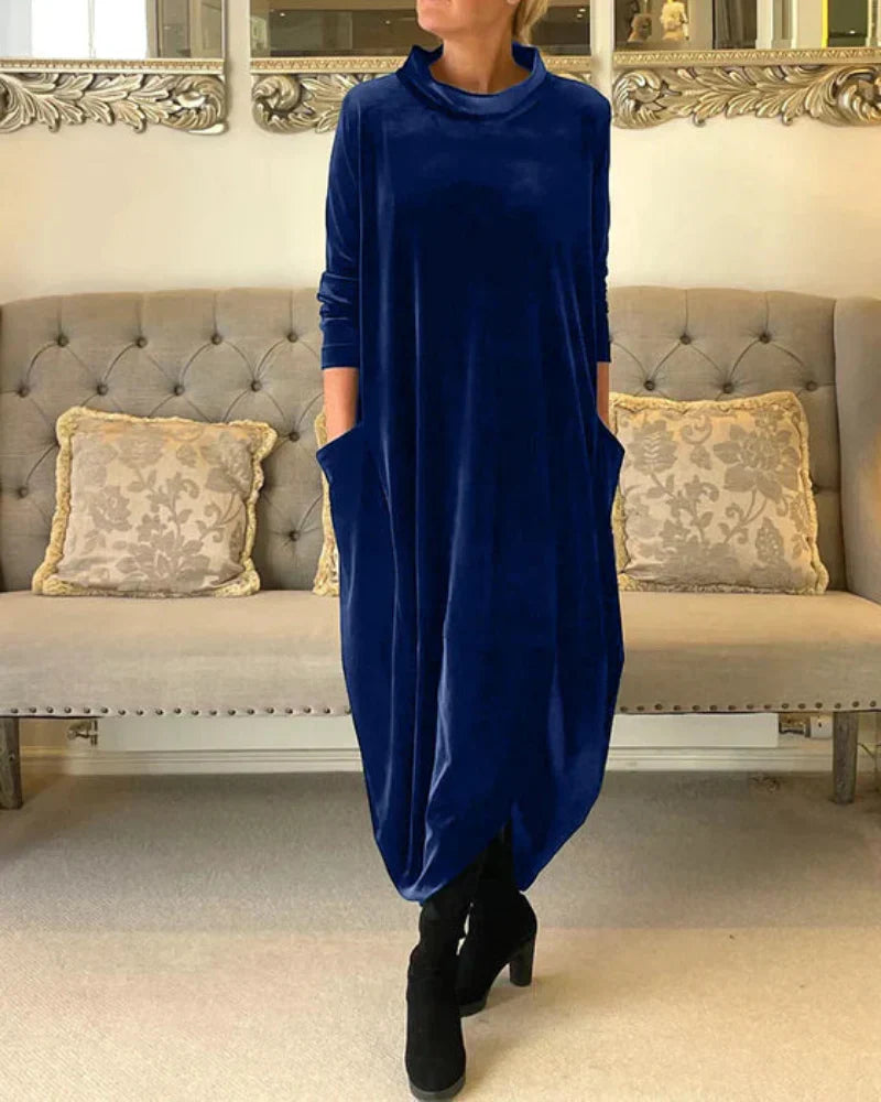 Lunarae™ Vestido Femenino Clásico de Caída Fluida