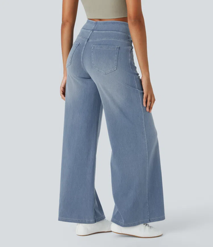 Karellea™ Jeans Pierna Ancha Cintura Alta Stretch