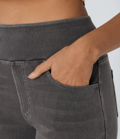 Karellea™ Jeans Pierna Ancha Cintura Alta Stretch