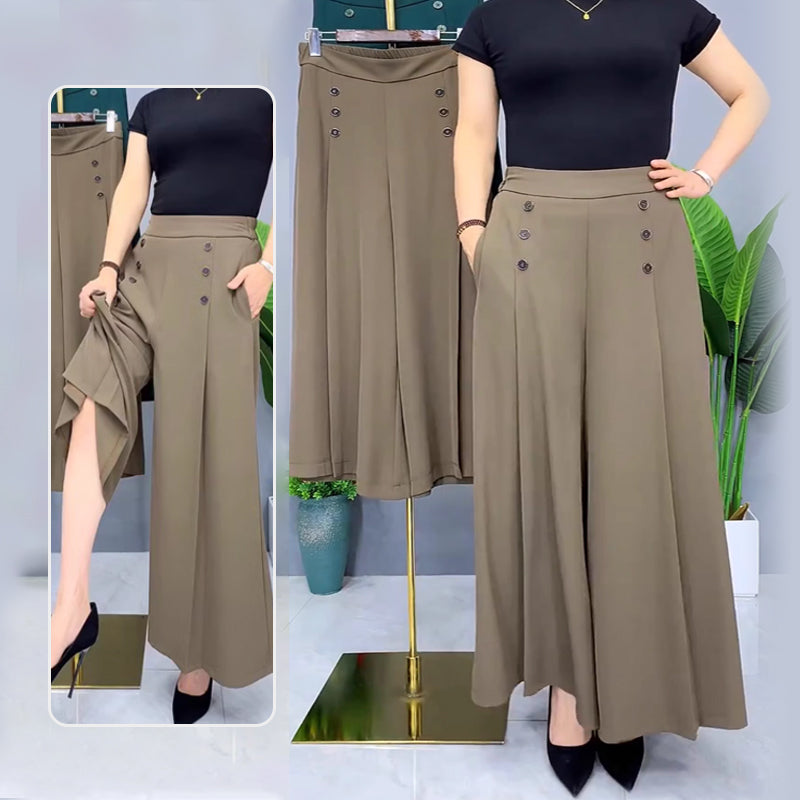Ansira™ Pantalones plisados elegantes con pierna ancha