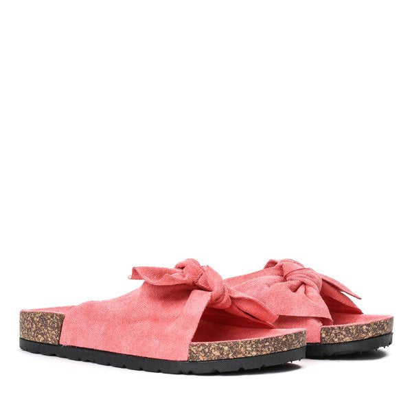 Isla™ Chanclas Rosas para Mujer con Lazo y Estilo Veraniego