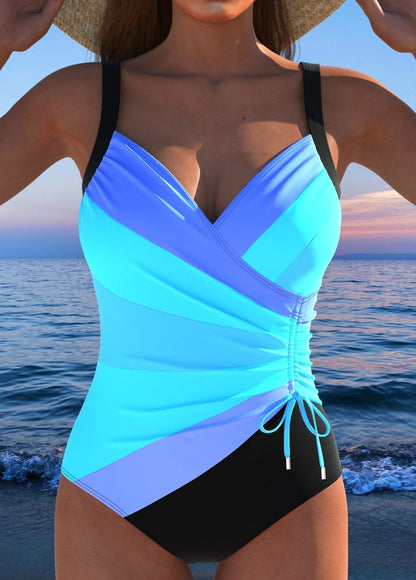 Kytheaux | Bañador envolvente lujoso con estampado colorido