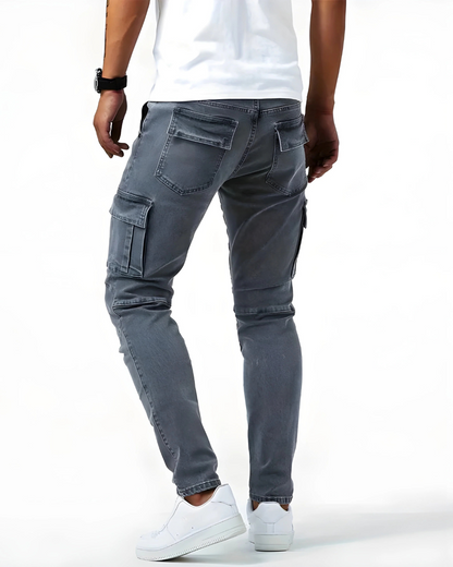 Calviero™ Pantalón Cargo Marino Ajuste Dinámico
