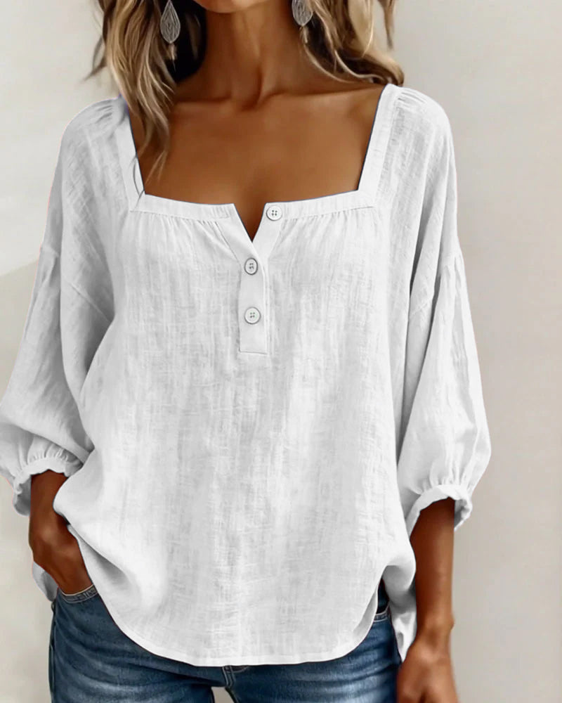 Zella™ Blusa Elegante de Corte Fluido y Estilo Sofisticado
