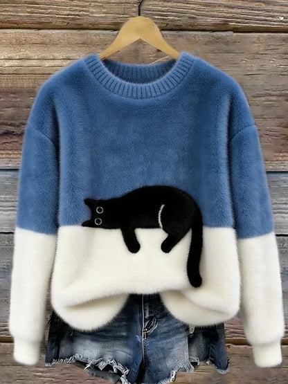 Caelania™ Sudadera Gato Minimalista