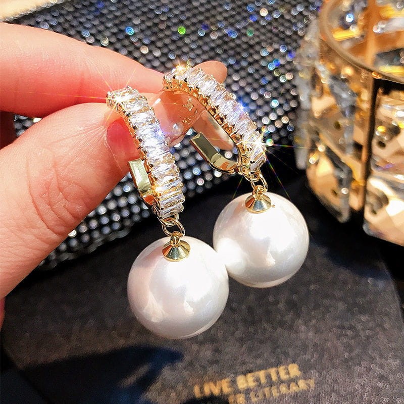 Joreline™ Pendientes Crystal Pearl