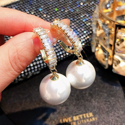 Joreline™ Pendientes Crystal Pearl
