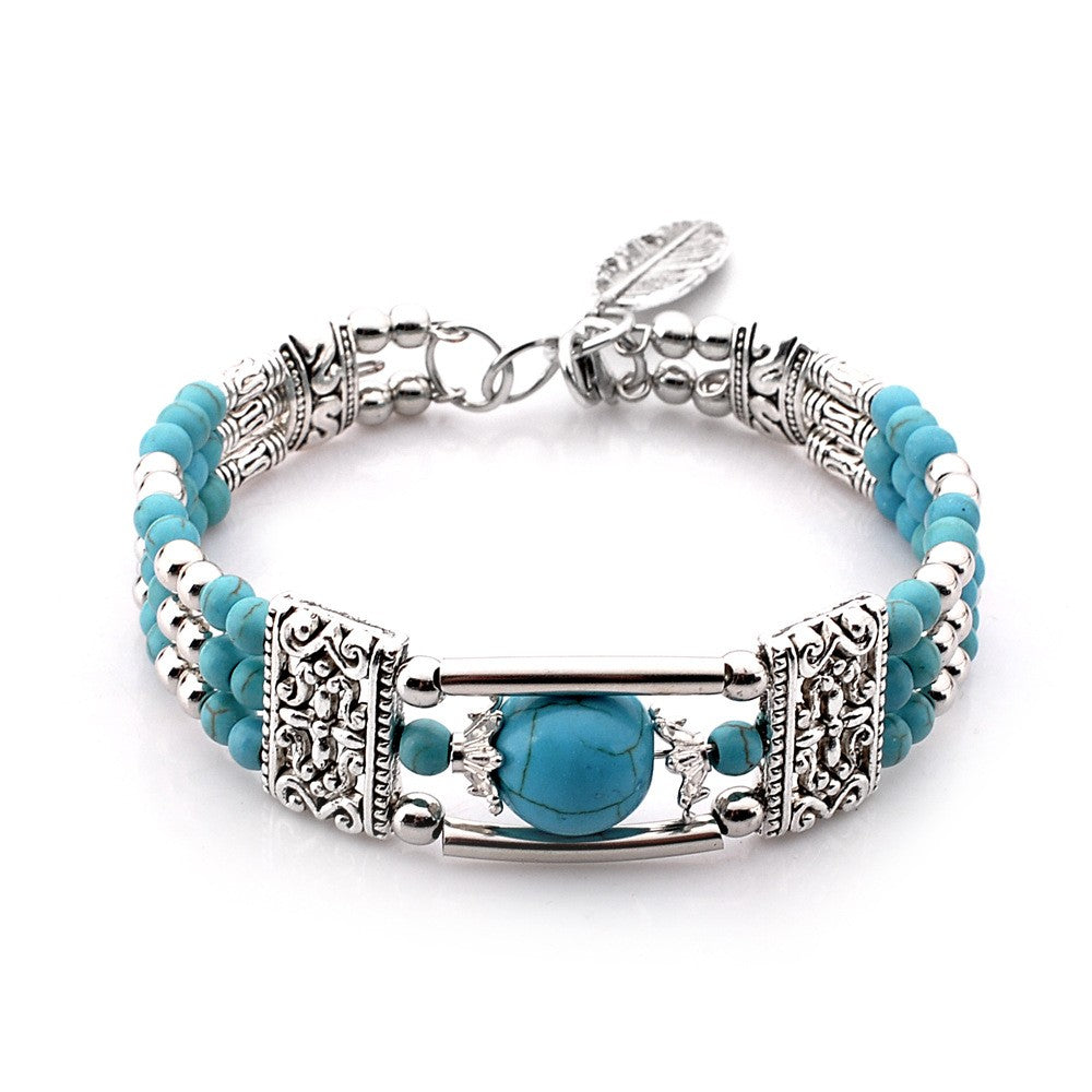 Jessae™ Pulsera de Piedras Naturales con Estilo Artesanal y Energía Natural