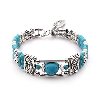 Jessae™ Pulsera de Piedras Naturales con Estilo Artesanal y Energía Natural