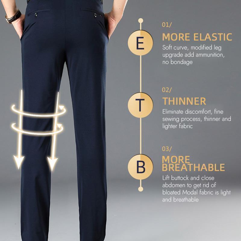 Quavero™ Pantalón clásico para hombre con alta elasticidad