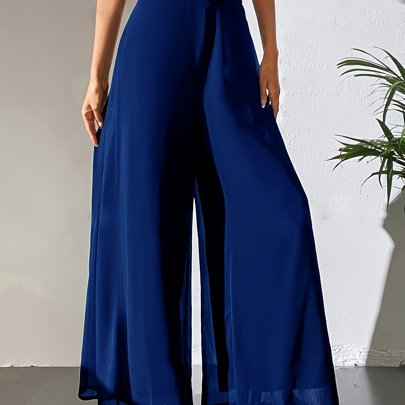 Tuvenyx | Pantalón de Pierna Ancha con Cintura Elástica y Caída Fluida