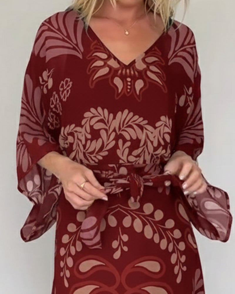 Ilia™ Vestido Maxi de Mezcla de Algodón Transpirable
