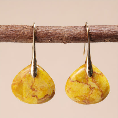 Mirea™ Aretes de Piedra Natural en Forma de Gota con Estilo Elegante