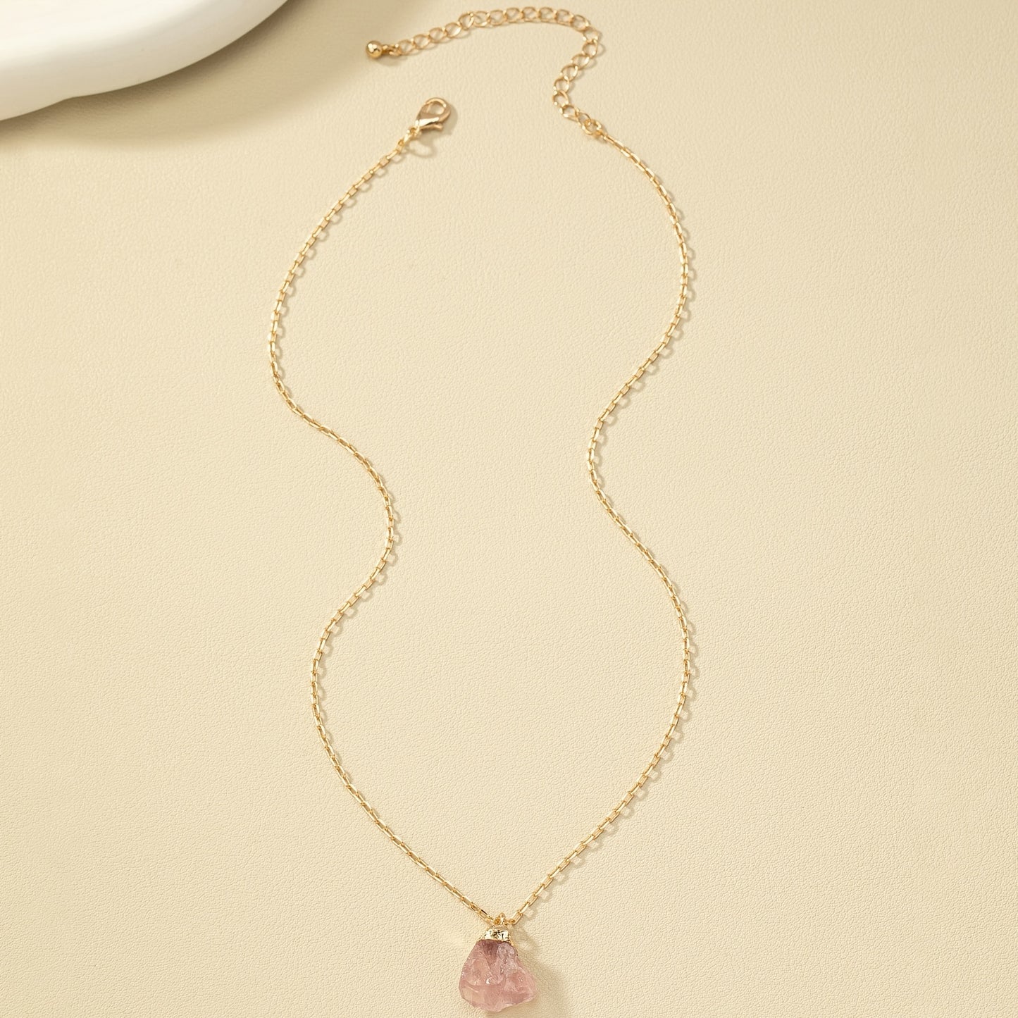 Taria™ Collar Minimalista con Colgante Irregular Bañado en Oro de 14K