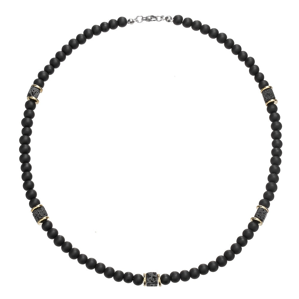 Vaxent™ Collar de Cuentas para Hombre con Estilo Minimalista y Moderno