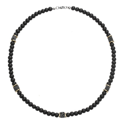 Vaxent™ Collar de Cuentas para Hombre con Estilo Minimalista y Moderno