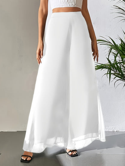 Tuvenyx | Pantalón de Pierna Ancha con Cintura Elástica y Caída Fluida