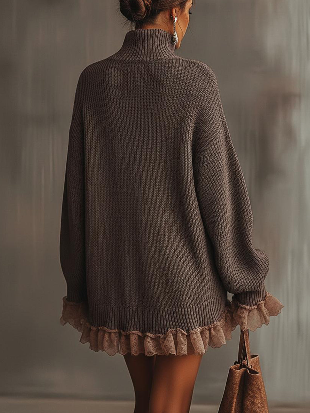 Ellyra™ Vestido romántico de punto con volantes