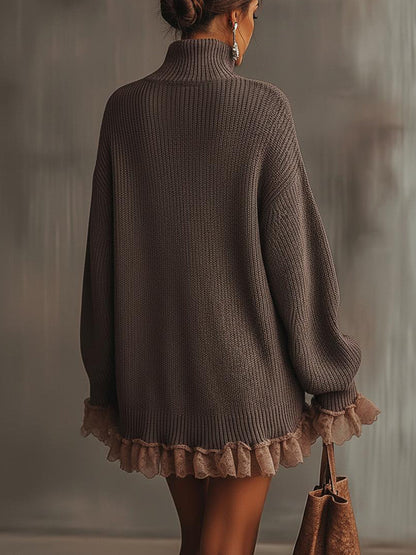 Ellyra™ Vestido romántico de punto con volantes