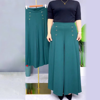 Ansira™ Pantalones plisados elegantes con pierna ancha
