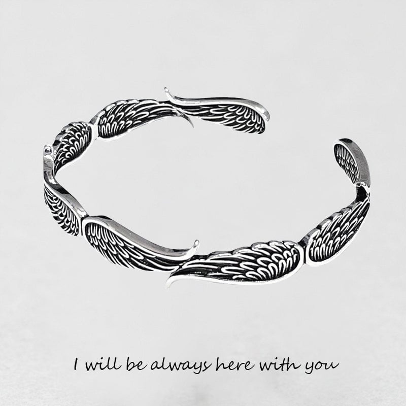 Celestium™ Pulsera Vintage con Alas de Ángel en Plata