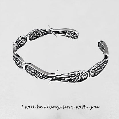 Celestium™ Pulsera Vintage con Alas de Ángel en Plata