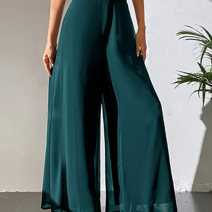 Tuvenyx | Pantalón de Pierna Ancha con Cintura Elástica y Caída Fluida