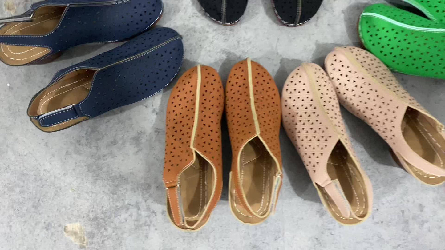 Korae™ Sandalias de Tacón con Correas Ajustables y Diseño Calado