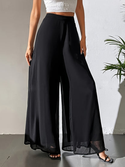 Tuvenyx | Pantalón de Pierna Ancha con Cintura Elástica y Caída Fluida