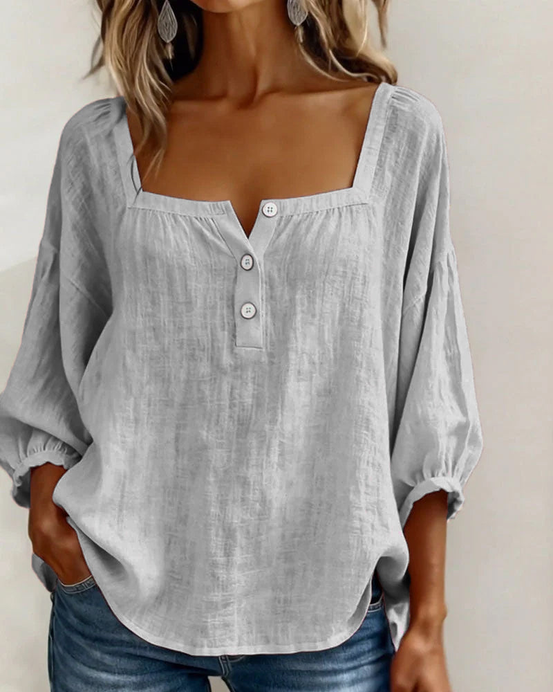 Zella™ Blusa Elegante de Corte Fluido y Estilo Sofisticado