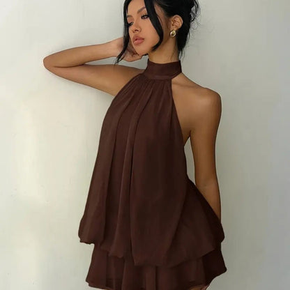 Meara™ Vestido Halter Elegante para Vacaciones de Verano
