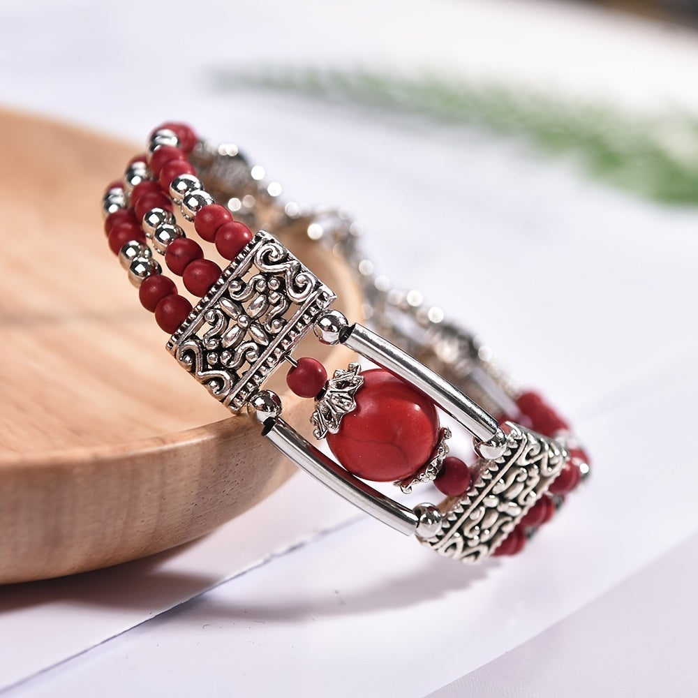 Jessae™ Pulsera de Piedras Naturales con Estilo Artesanal y Energía Natural