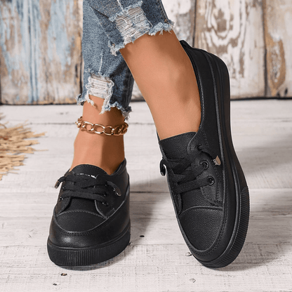Dovella™ Zapatos Ortopédicos Blancos para Mujer con Cordones y Plantilla Suave